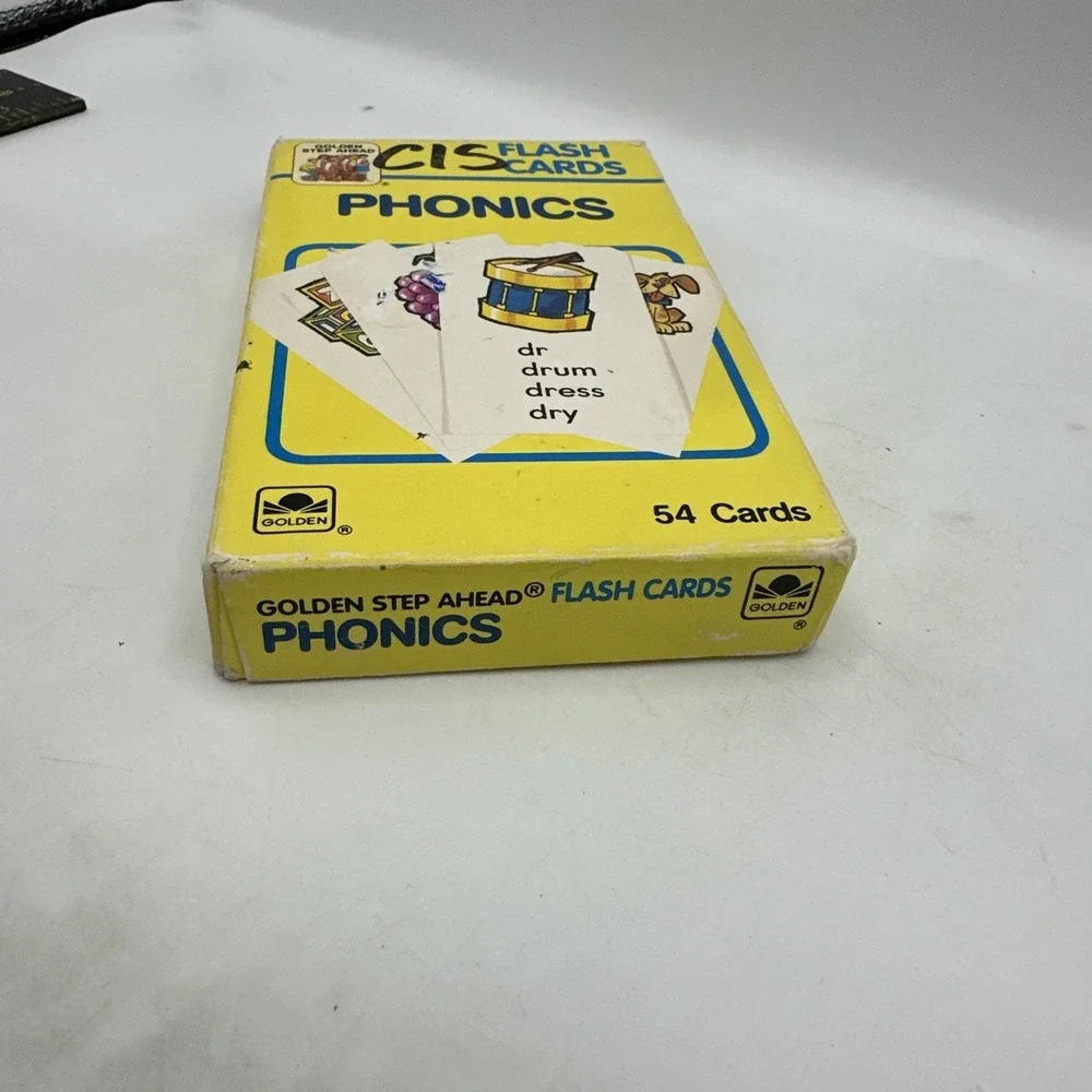 Golden Step Ahead Preschool Activity Cards Phonics‎ 1989 Vintage